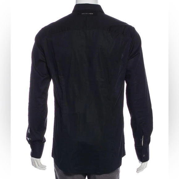 PHILIPP PLEIN Platinum Cut Skull Shirt Size: XL - Picture 3 of 5